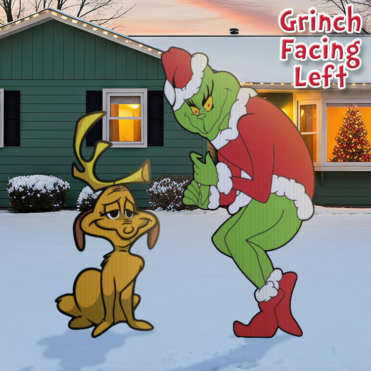 Grinch Stealing Christmas Lights with Max the Dog Grinch Stealing Christmas Lights with Max the Dog
