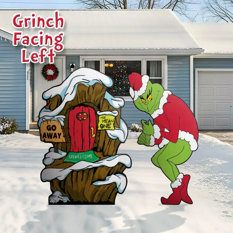 Grinch Stealing Christmas Lights & Grinch's Lair Grinch Stealing Christmas Lights & Grinch's Lair