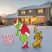 Grinch Stealing Christmas Lights with Max the Dog