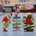 Grinch Stealing Christmas Lights, Lair & Whoville Directional Pole