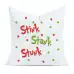 image.thumb Grinch Stink Stank Stunk Pillow Cover with Hidden Zipper - White Polyester Linen - 18x18 In