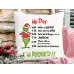 image.thumb Grinch My Day Pillow Cover with Hidden Zipper - White Polyester Linen - 18x18 In