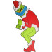 Grinch Stealing Christmas Lights - With Mask